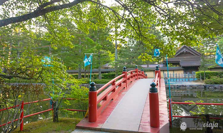 Bridge in Koyasan, Japan, temple