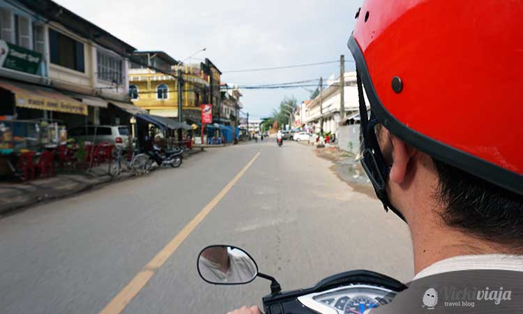 Roller fahren kampot Kambodscha