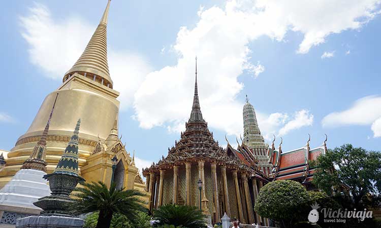 Wat Phrae Kaeo, Goldene Pagoda, Thailand, Bangkok