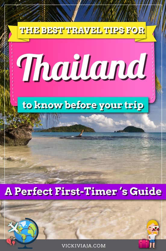 Things to know before traveling to Thailand pin
