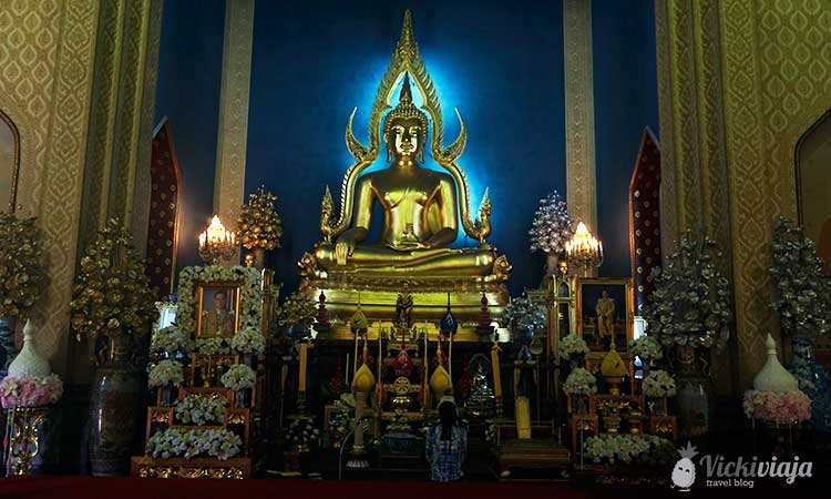 Wat Benchamabophit, Buddha Statue, Urlaub in Bangkok