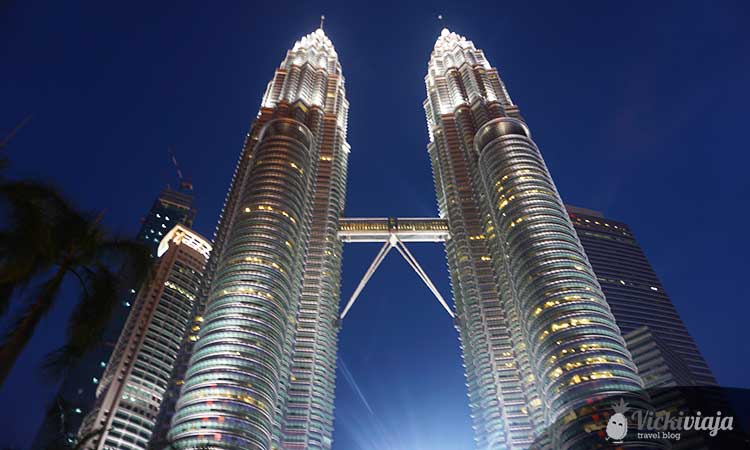 Petronas Towers, Kuala Lumpur, Malaysia, at night