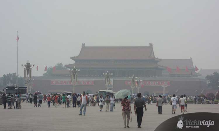 Pollution, China, Tianamen Square