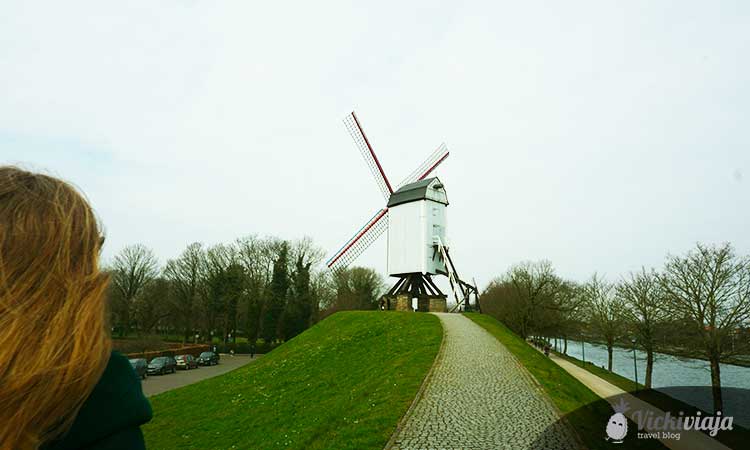 St. Janshuis Windmill, Bruges, View Point, Belgium