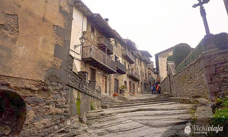 stonehouses from 16th and 17th century, rupit, spain