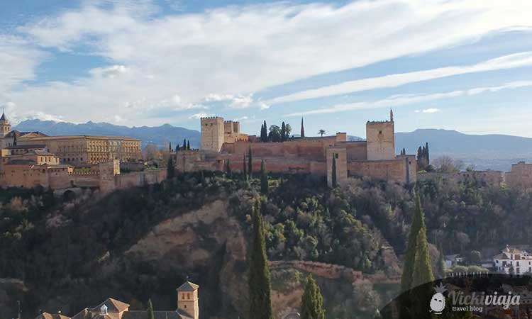 The Alhambra in Granada, most pictureque places in Spain in spring