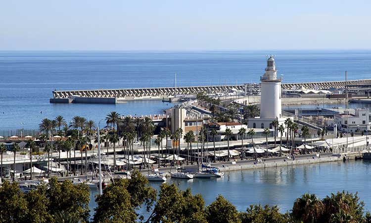 Malaga, Hafen, schönste Orte in Spanien