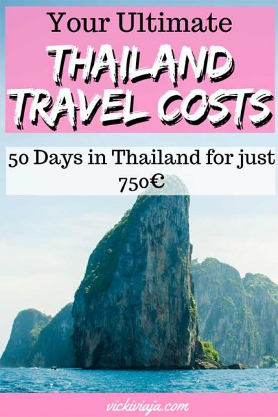 Are you traveling to #Thailand? Here you can find out how we managed to just spend an average of $18 per day and how you can do the same without missing any experience. I Thailand on a Budget I Thailand Travel Costs #travel #costs #budget