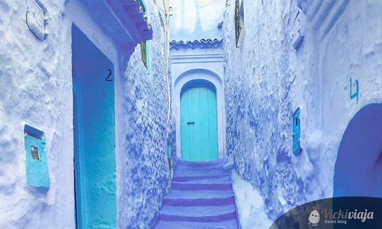 Medina in Chefchaouen,Morocco, blue door