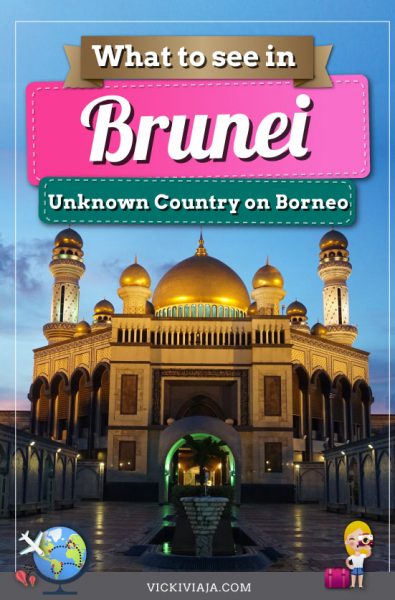 Are you planning to visit #Brunei Darussalam? This rather unknown country is located on #Borneo Island in Southeast Asia. Let's find out the amazing things to do in Brunei with helpful information and #travel tips. #Asia #Vickiviaja