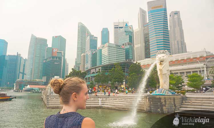 Merlion Statue, Fountain, 3 days in Singapore