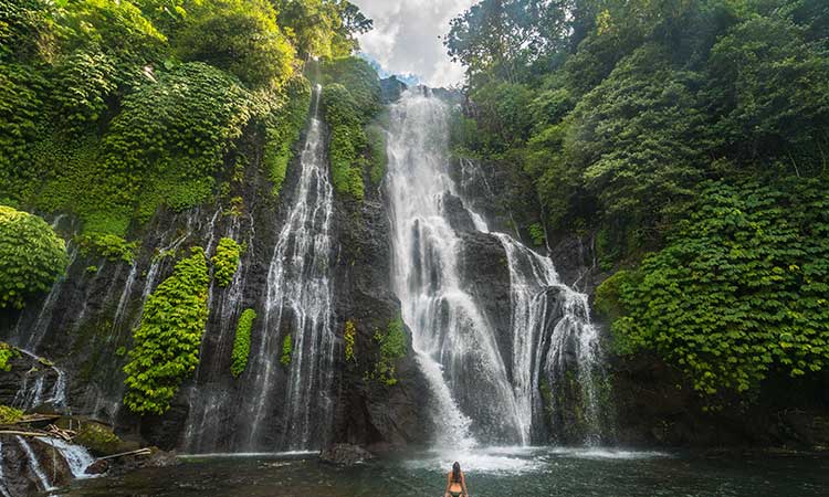 Bayumala Twin Wasserfall, Reiseroute Bali