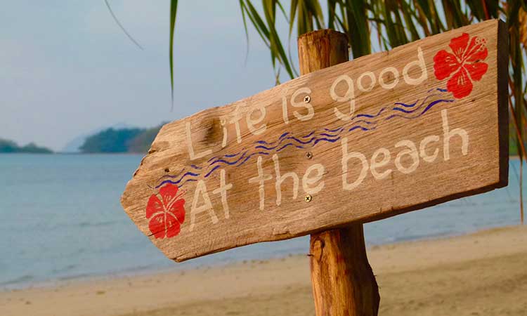 Koh Mak, Beach, Sign, romantic beaches in Thailand