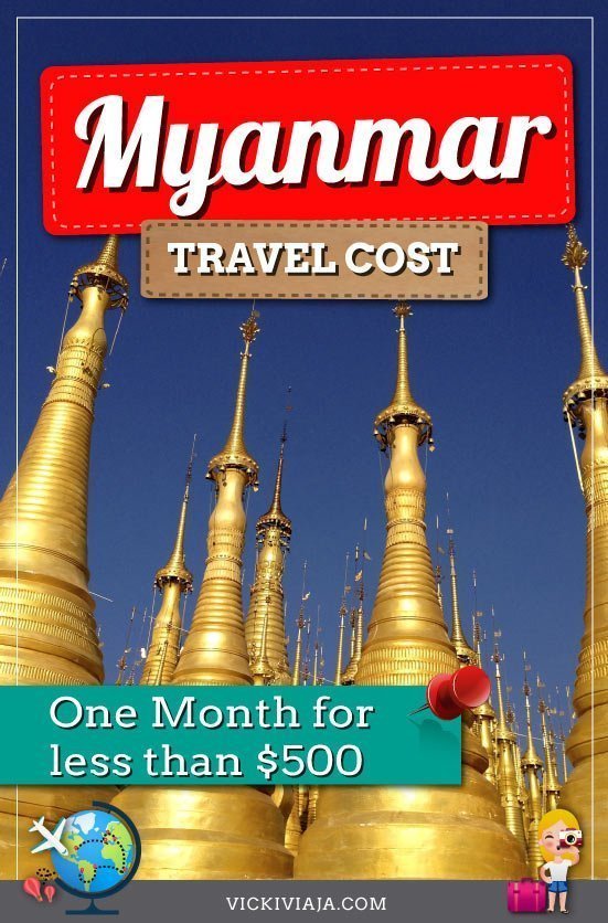 Do you want to travel to #Myanmar on a #Budget? Find out how much we spend in Myanmar including cost per day and find out how to save a lot of money during your trip to Myanmar #tips #cost #Burma #Vickiviaja