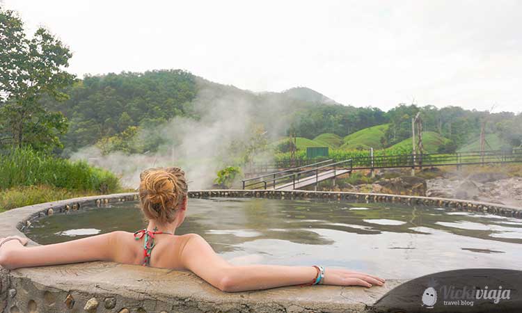 Hodden Hot springs near Pai, Thailand