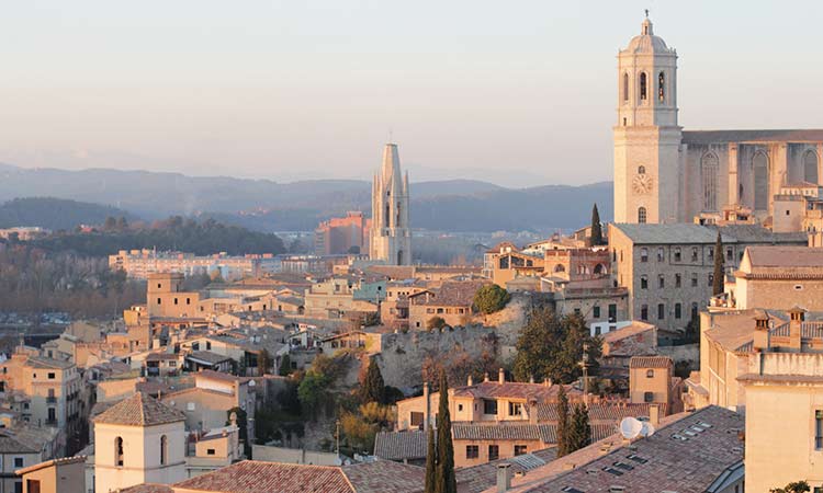 Girona, City in Catalonia, Spain in Spring