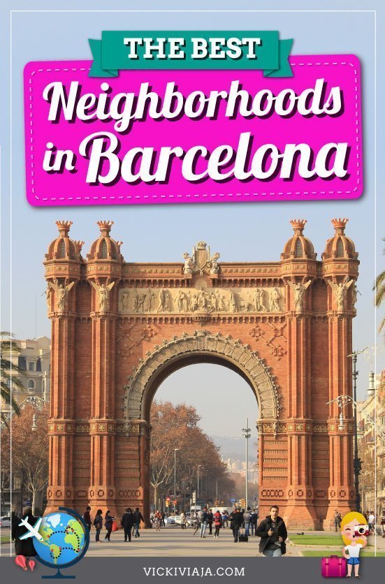Neighborhoods in Barcelona pin