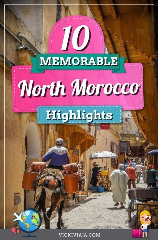 Here you can find the TOP 10 destinations and highlights in North Morocco with inspirations and ideas for trips and travels along the North of #Morocco. #travel #Vickiviaja