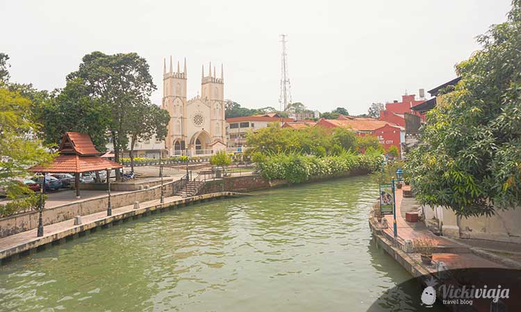 Melaka Canal, Colonial buildings, Malaysia