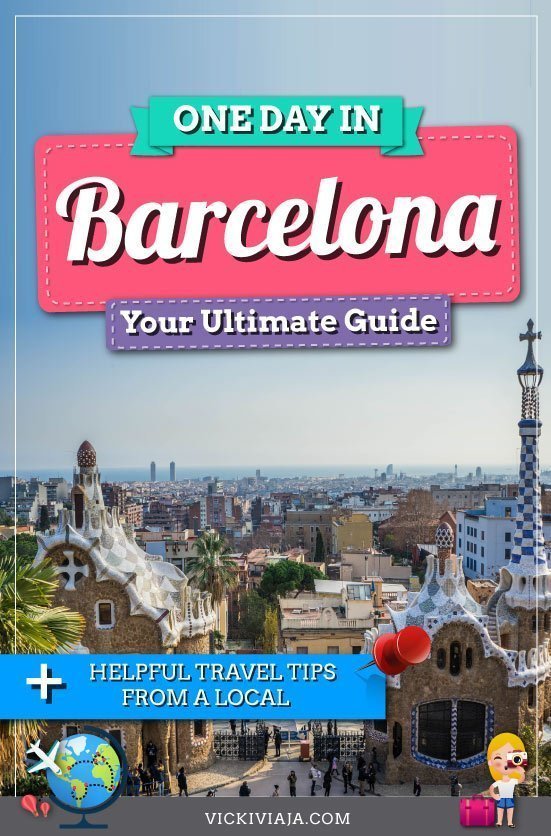 One day in Barcelona pin