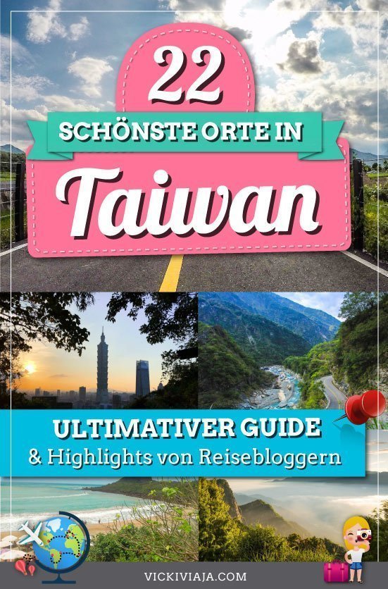 Taiwan Sehenswürdigkeiten Reiseroute pin
