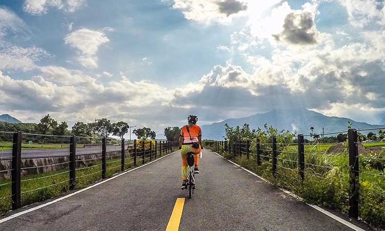 Yufu Cycling Pathway, Cycler in Taiwan