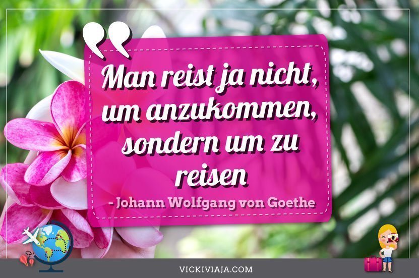 German quotes about travel, Goethe