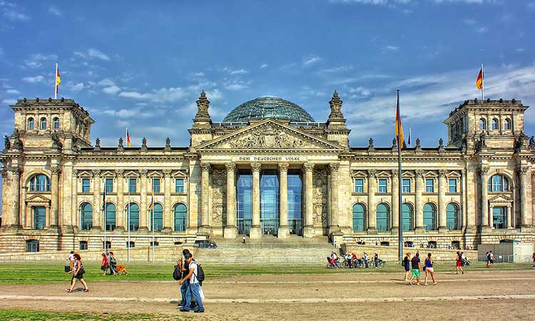 Berlin, Reichstag in Berlin, capital of Germany
