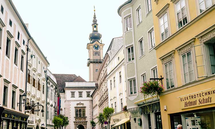 Street in Linz, Austria, underrated European destinations