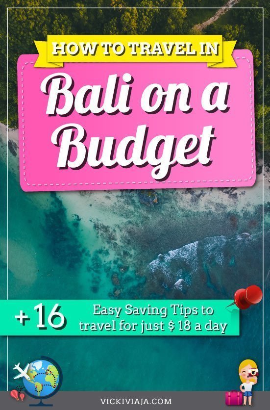 Bali on a budget travel pin