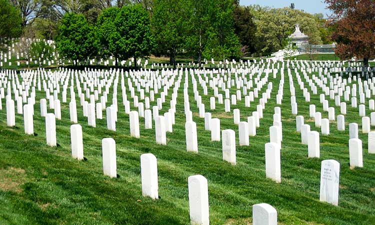 National Cemetery Arlington, grave stones