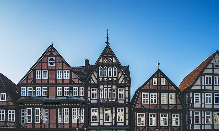half-timbered houses in Celle, Lower Saxony