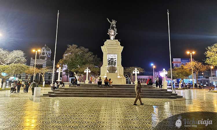 Plaza de Armas in Pisco, Peru