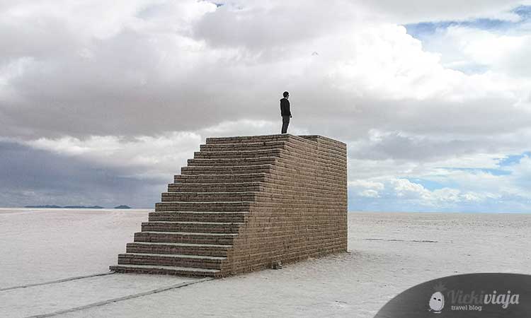 Staircase in the Bolivia Salt Flats