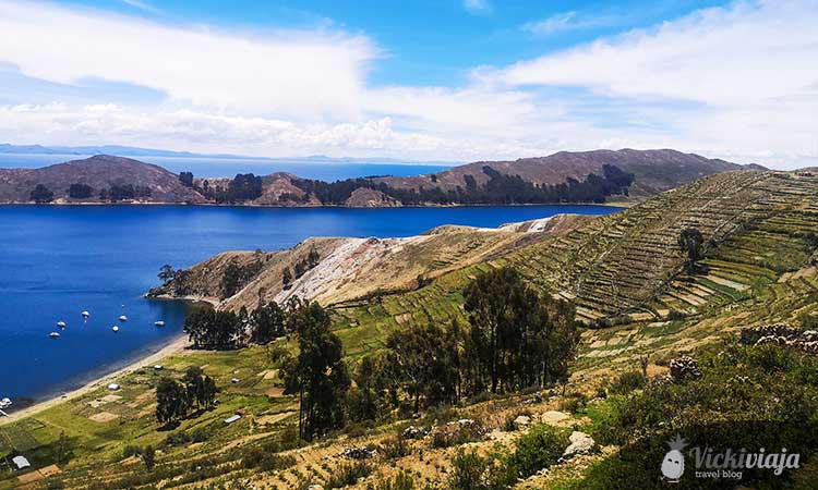 Isla de Sol, Titicaca Lake in Bolivia