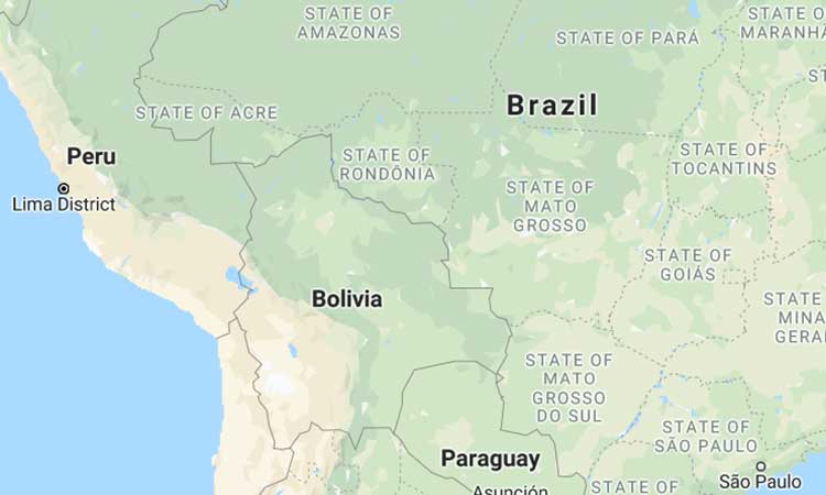 Where is Bolivia, map