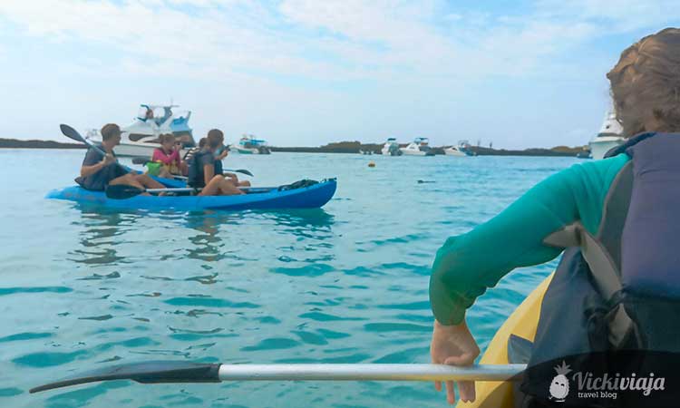 Kayaking in Tintoreras, Galapagos