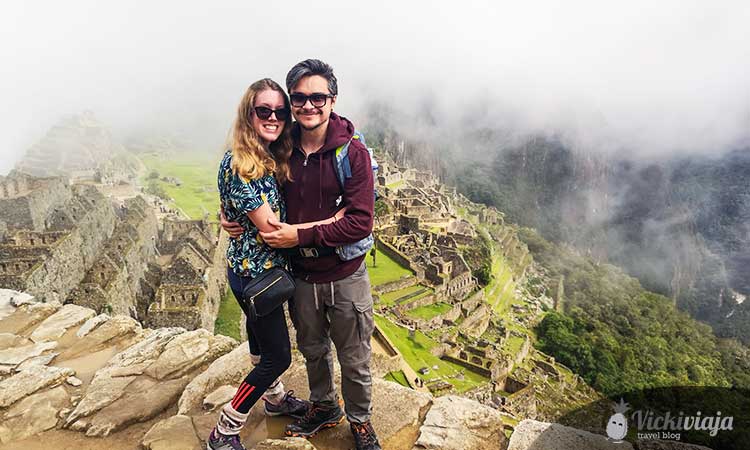 Pärchen am Machu Picchu