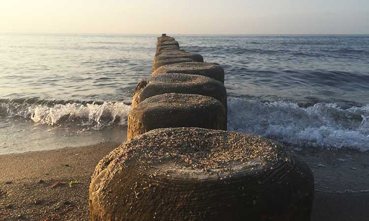 Kuehlungsborn, stones in the sea, Baltic Sea