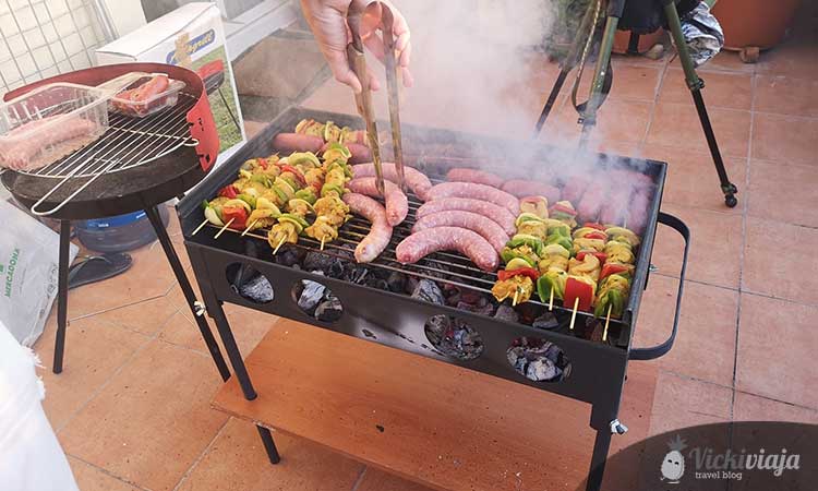 Botifarra on the grill, Catalan cuisine