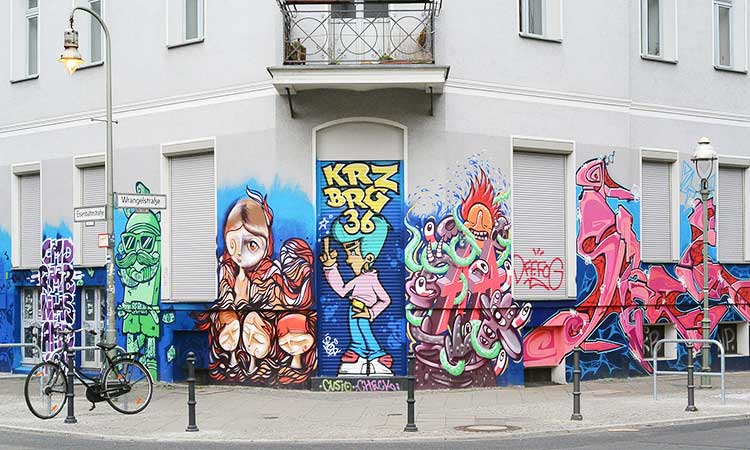 Das türkische Viertel Berlin, Kreuzberg, Graffiti