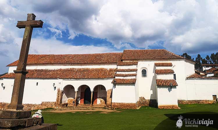 Colonial church in Chinchero, Peru