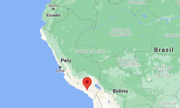 Arequipa map in Peru